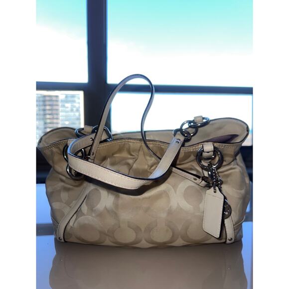 Coach 16233 Alexandra Art Tote Shoulder Bag - Signature with Dust Bag - Picture 1 of 12